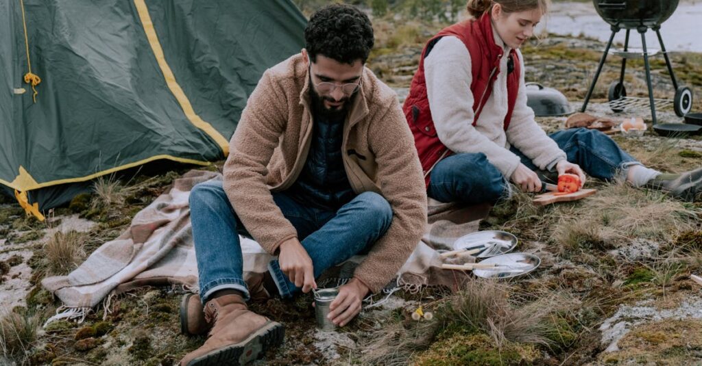 初心者でも安心できる設備が整ったキャンプ場の風景