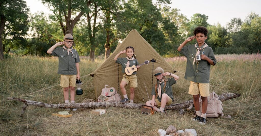 キャンプ中の失敗を楽しみに変える初心者キャンパーの表情